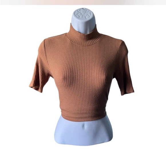 Rachel Zoe Mustard/Tan Mock Turtleneck - Picture 1 of 3